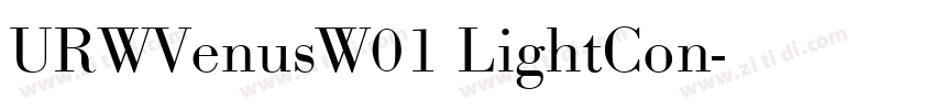 URWVenusW01 LightCon字体转换 URWVenusW01 LightCon字体转换